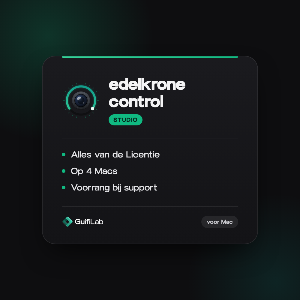 GuifiLab edelkrone control Studio